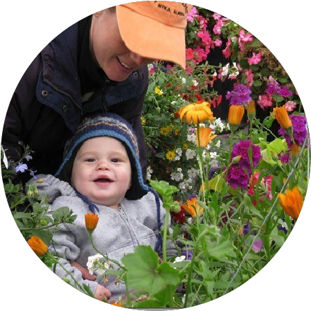 Flower Circle Baby - Flower (471x462), Png Download