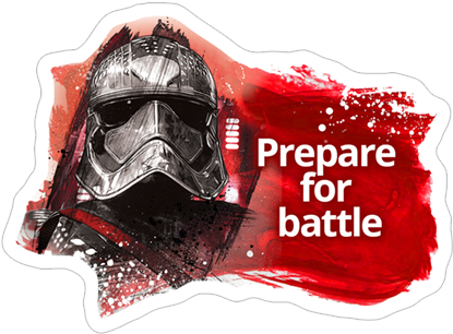 Viber Sticker «star Wars - Star Wars Episode 8 The Last Jedi Official Desk Easel (490x317), Png Download