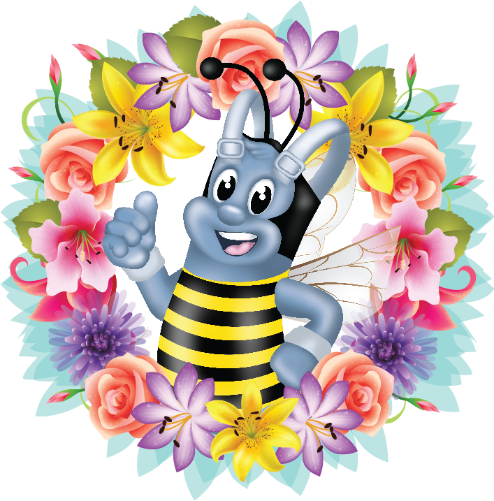 Able Flower Circle - Cartoon (730x737), Png Download
