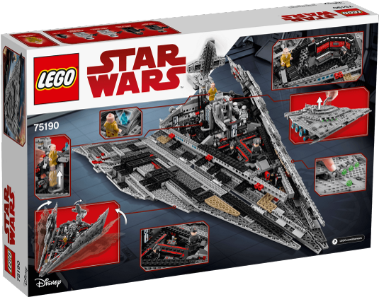 First Order Star Destroyer Lego 75190 (744x419), Png Download