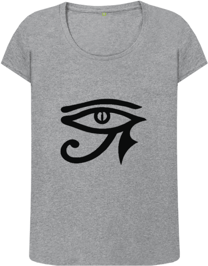 Athletic Grey Women's Eye Of Horus - Vinyl Decal Mural Sticker Eye Of Horus Ancient Egyptian (640x674), Png Download