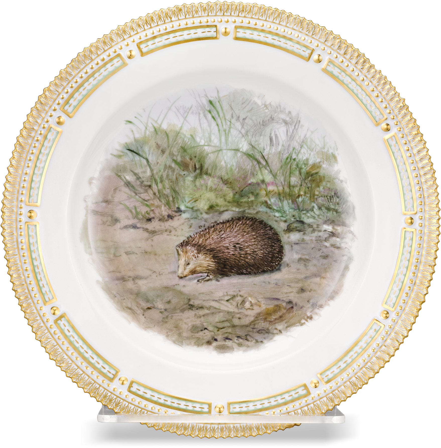 Flora Danica Hedgehog Dinner Plate - Flora Danica (2500x2000), Png Download