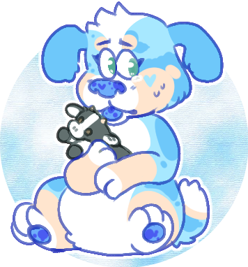 My Blues Clues Oc Baby Blue Puppy She's Shy And Cries - Blues Clues Oc (356x382), Png Download