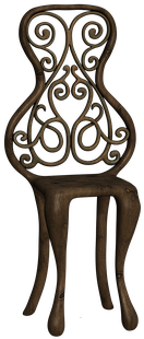 Wooden Chairs Chair Furniture Decorated Sw - Chair (453x340), Png Download