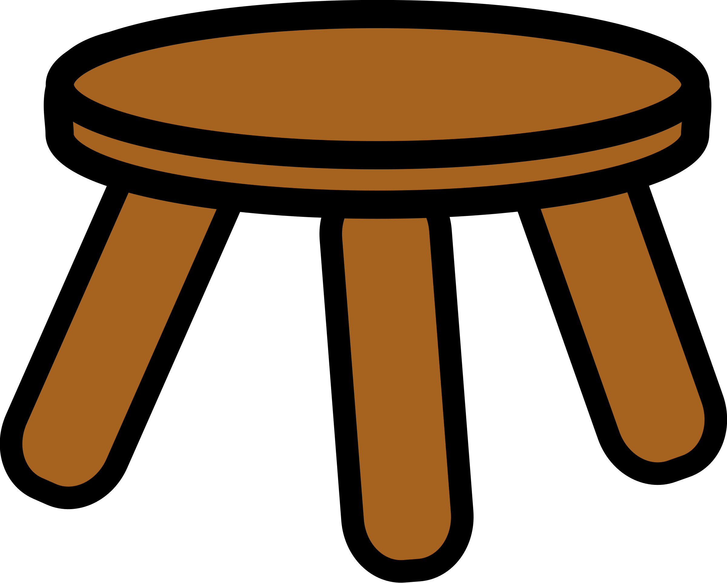 This Free Icons Png Design Of Wooden Stool (2400x1925), Png Download