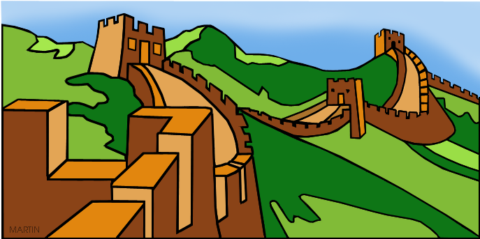 Great Wall Of China - Ancient China Clipart Free (720x379), Png Download