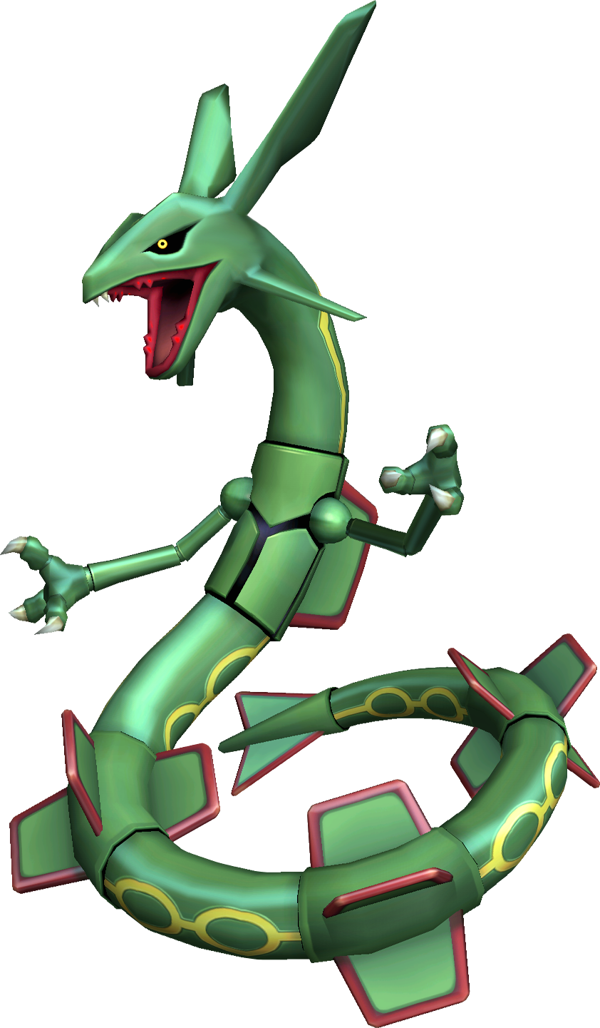 Rayquaza Cg Art - Pokemon Rayquaza (842x1441), Png Download