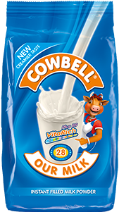 Instant Cowbell - Cowbell Milk Powder Sachet 400g (440x470), Png Download