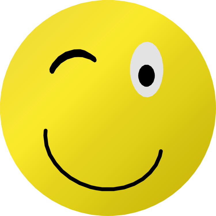 Smiley Wink Emoticon Computer Icons Thumb Signal - Wink Clipart (750x750), Png Download