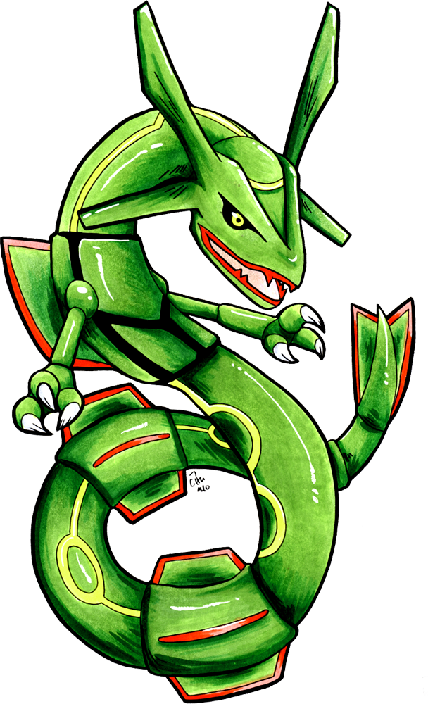 Student Rayquaza By Raizy - Baby Rayquaza Png (608x1000), Png Download