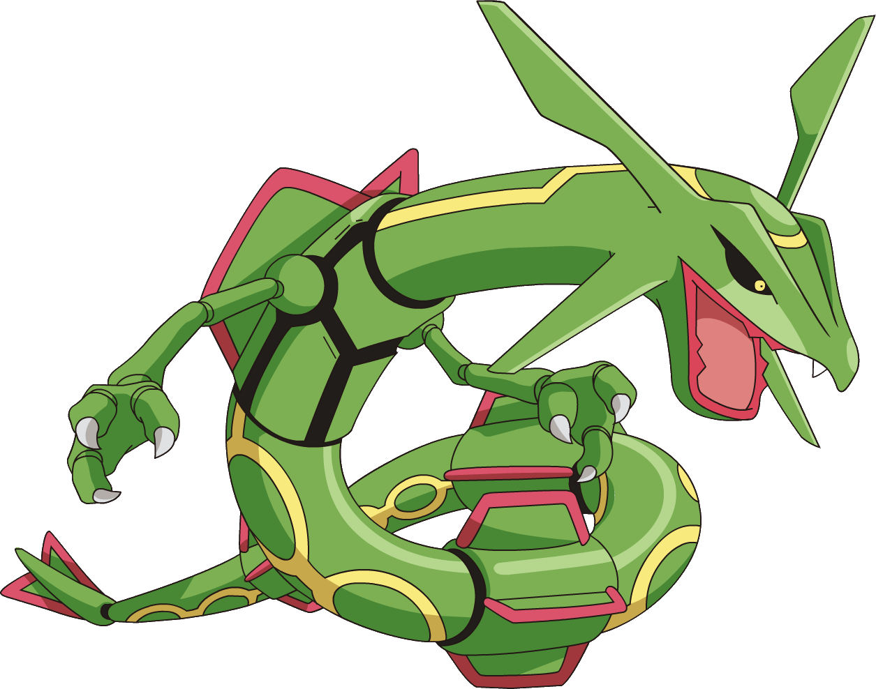 384rayquaza Ag Anime - Pokemon Rayquaza (1255x988), Png Download