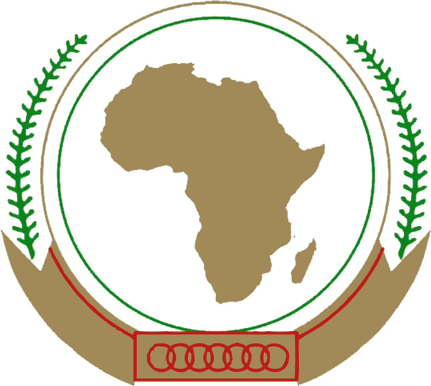 32023 Img Au Logo - African Union Logo 2016 (1818x1668), Png Download