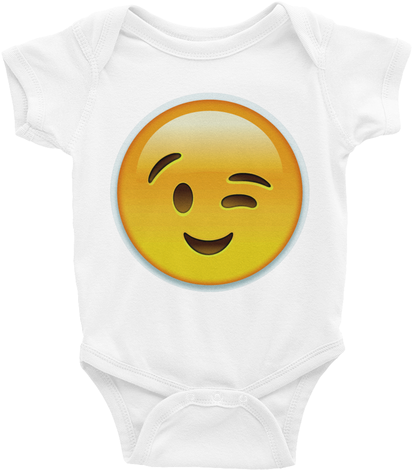 Emoji Baby Short Sleeve One Piece - Florida (1000x1000), Png Download