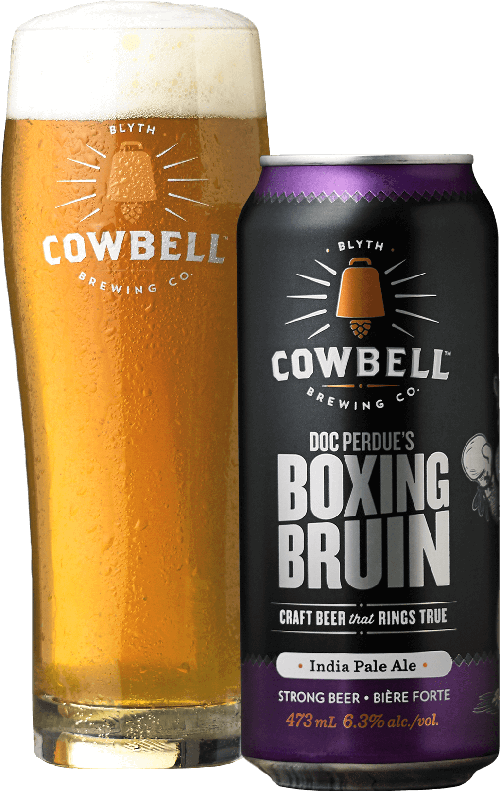 Doc Perdue's Boxing Bruin India Pale Ale - Cowbell Boxing Bruin (1200x1700), Png Download