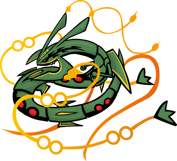 Mega Rayquaza Picture (614x559), Png Download