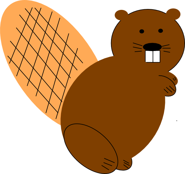 Beaver Standing Svg Clip Arts 600 X 563 Px (600x563), Png Download