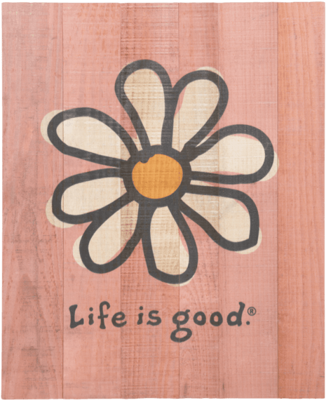 Painting Flowers Daisuy Life Is Good Wall Art Minimalist - Life Is Good Shirt Flower (570x570), Png Download