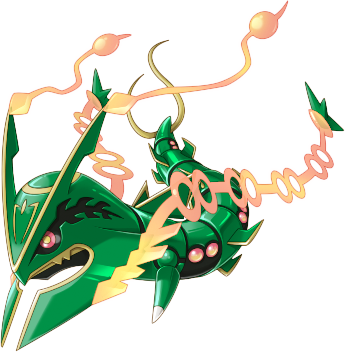 384mega Rayquaza Pokemon Rumble World - Rayquaza Rumble (689x704), Png Download