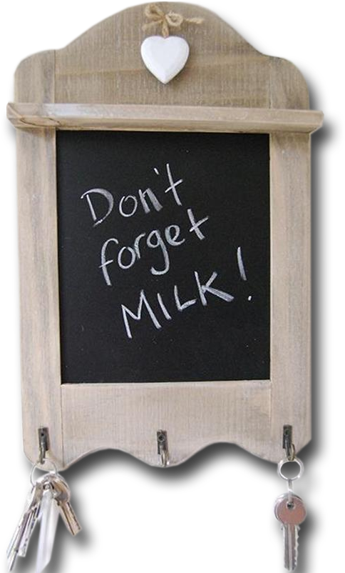 Wall Hanging Wooden Chalkboard - Decorative Hanging Chalkboard Sign (480x389), Png Download