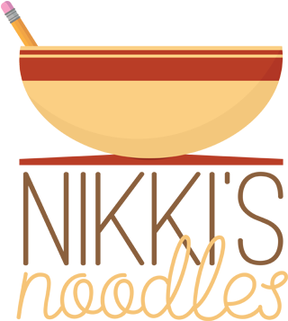 Nikkis Noodles - Watercolor Painting (340x379), Png Download