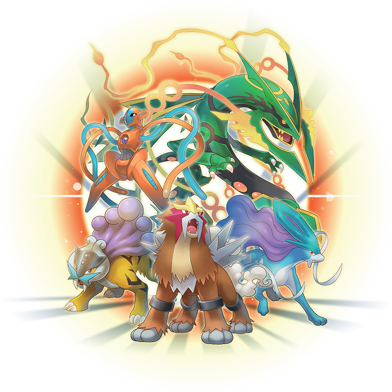 Meet And Befriend Every Legendary Pokémon - Mega Rayquaza Super Mystery Dungeon (796x795), Png Download