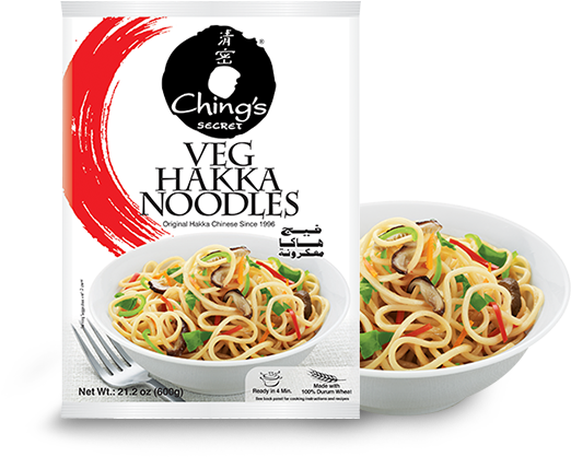 Hakka Veg Noodles - Ching's Secret -150g (575x461), Png Download