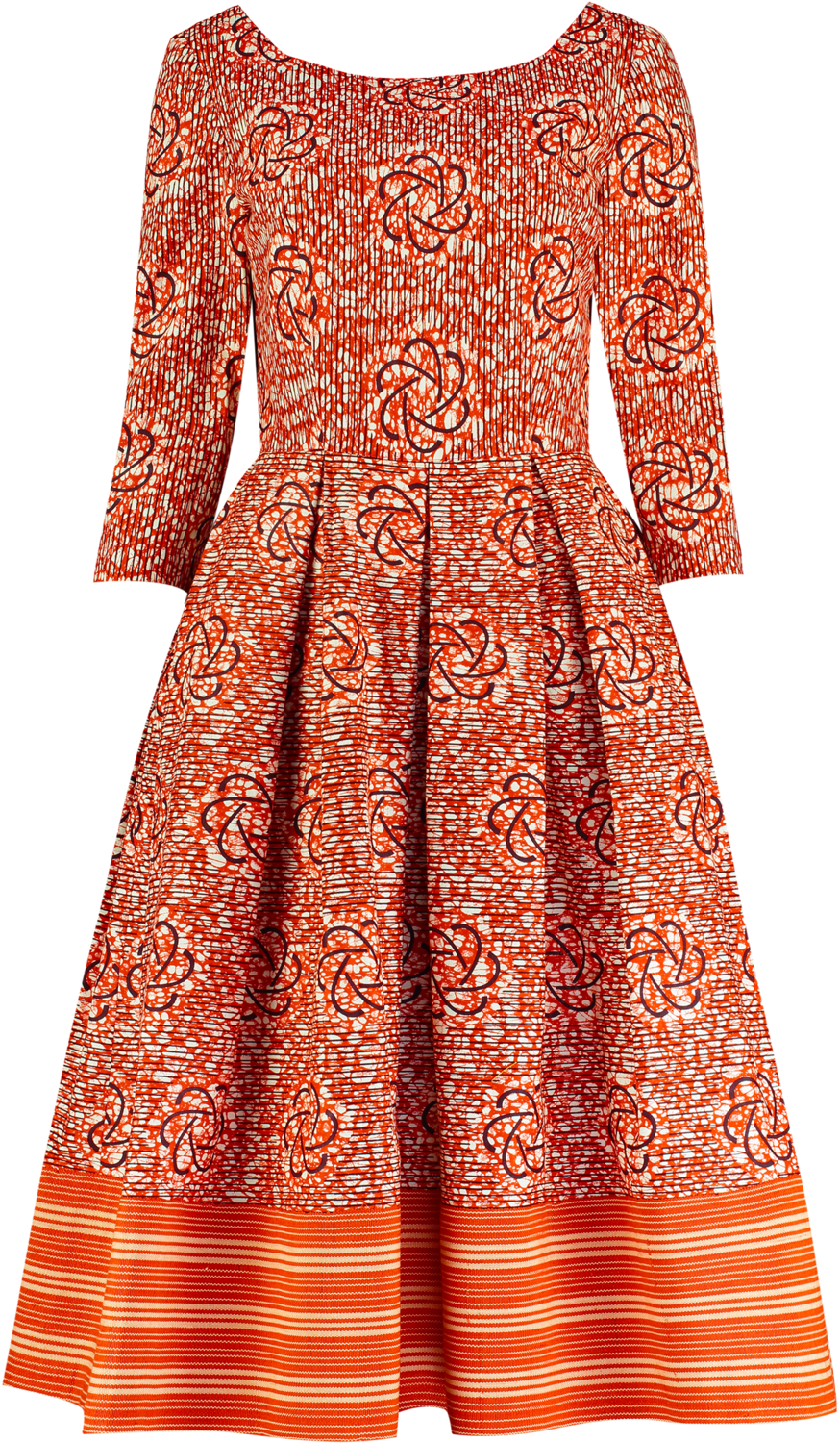 Red And White Swirls With Trim (1000x1500), Png Download