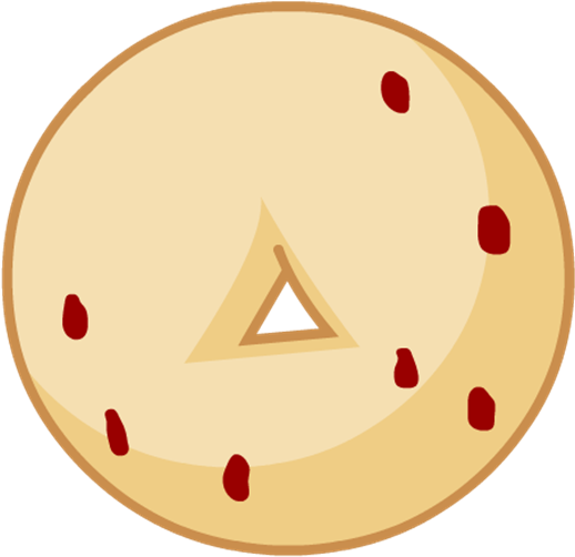 Raisin Bagel - Wiki (527x508), Png Download