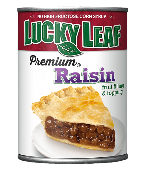 Premium Raisin Fruit Filling & Topping - Lucky Leaf Premium Cherry Pie Filling 21 Oz (750x563), Png Download