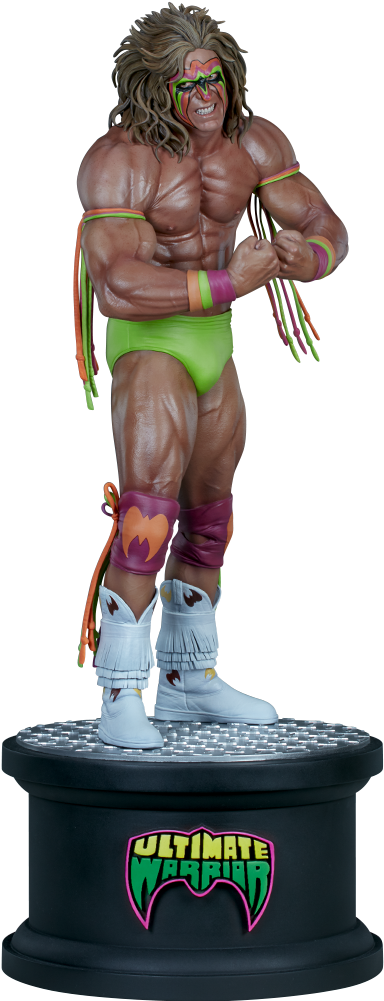 Wwe Ultimate Warrior Statue By Pop Culture Shock - Ultimate Warrior Statue (480x1000), Png Download