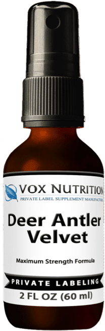 Private Label Deer Antler Velvet Supplement - Velvet Antler (625x659), Png Download