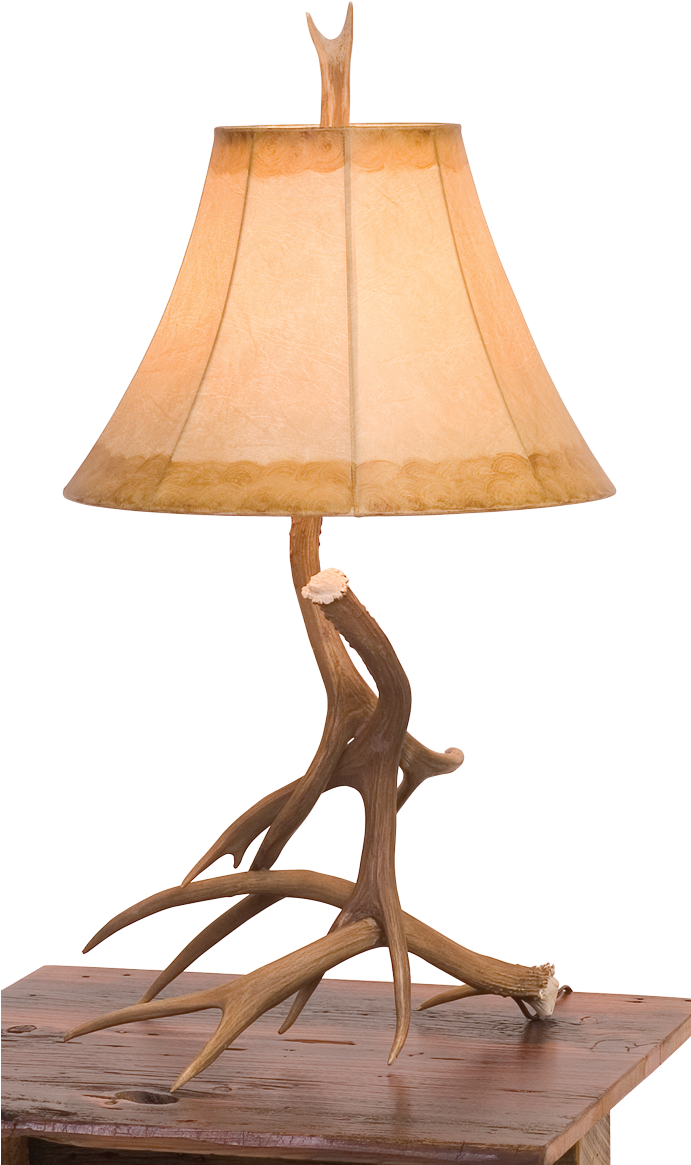 Cool Antler Table Lamp With Antler Table Lamp Rustic - Antler Lamp (690x1200), Png Download