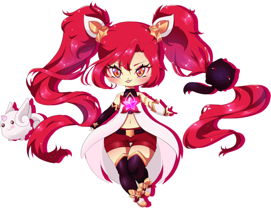Banner Library Jinx Star Guardian By Cupcake - Star Guardian Jinx Chibi (999x799), Png Download