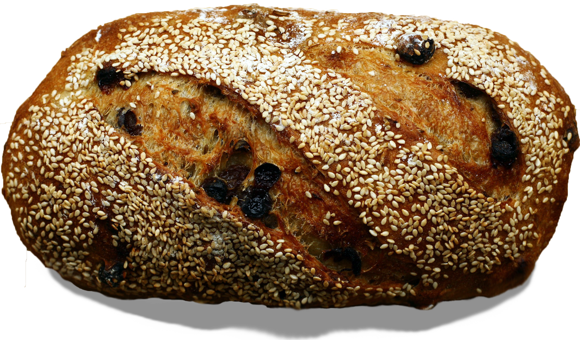 Fennel-raisin - Multigrain Bread (1194x700), Png Download