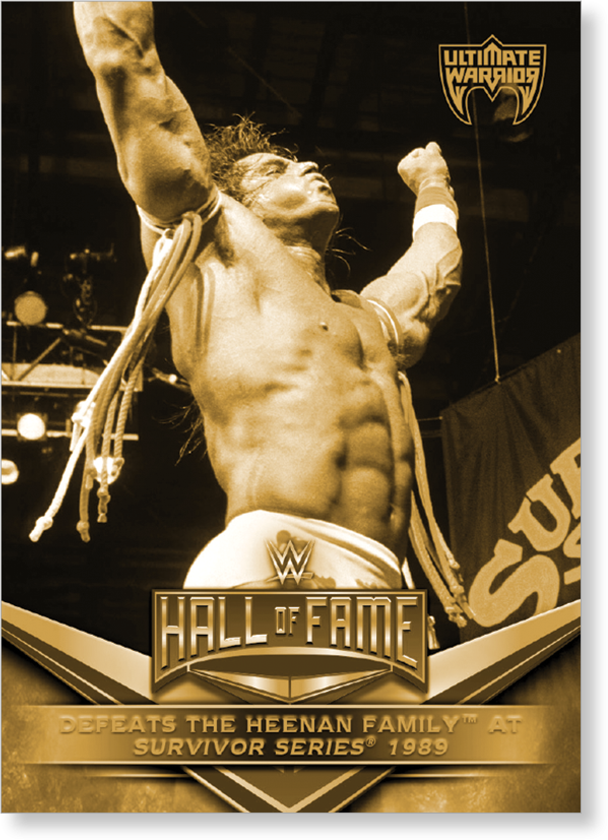 2018 Topps Wwe Ultimate Warrior Hall Of Fame Tribute (2000x2000), Png Download