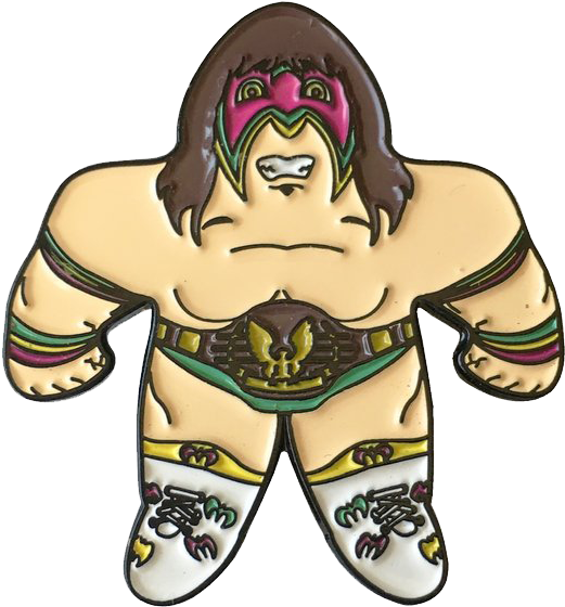 Ultimate Warrior Wrestling Buddy Pin - Lapel Pin (1000x1000), Png Download