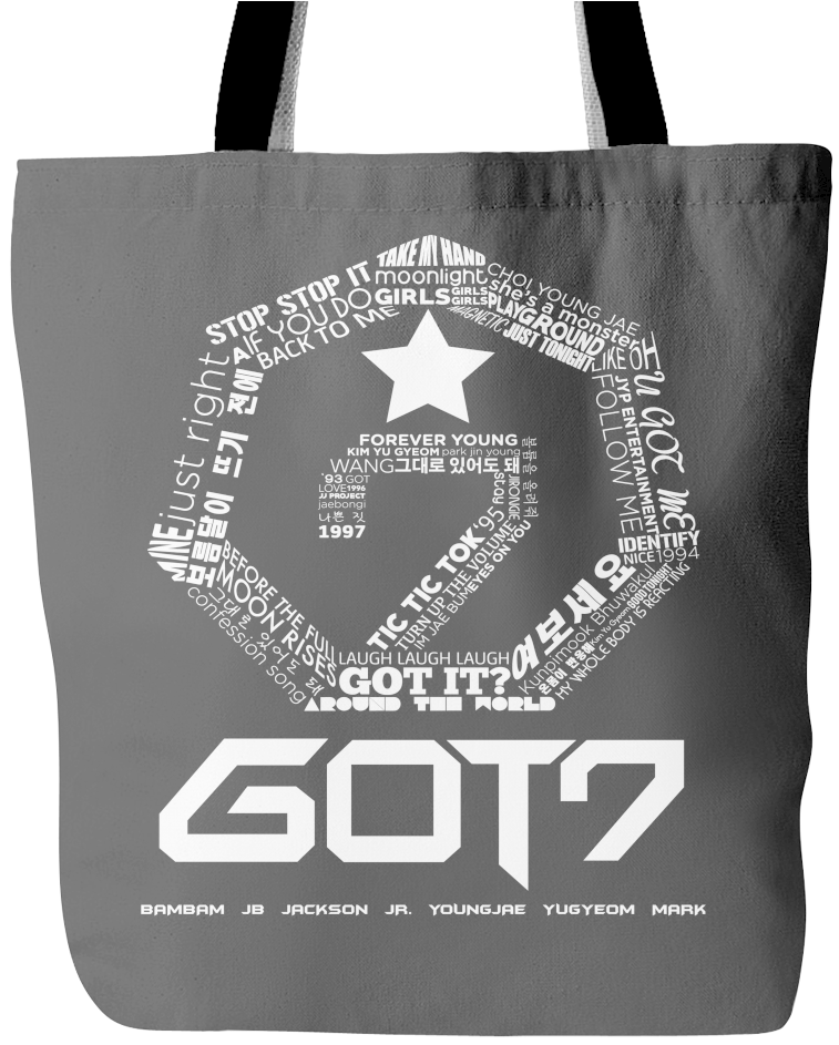 19" X 38" Tote Bag Featuring Our Exclusive Designs - Got7 Logo (1024x1024), Png Download