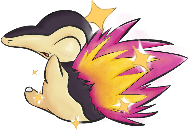 Shiny Gen 2 Cyndaquil - Cyndaquil (809x564), Png Download