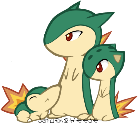 Source - Http - //www - Deviantart - Com/art/cyndaquil - Pokemon Cyndaquil Family (500x467), Png Download