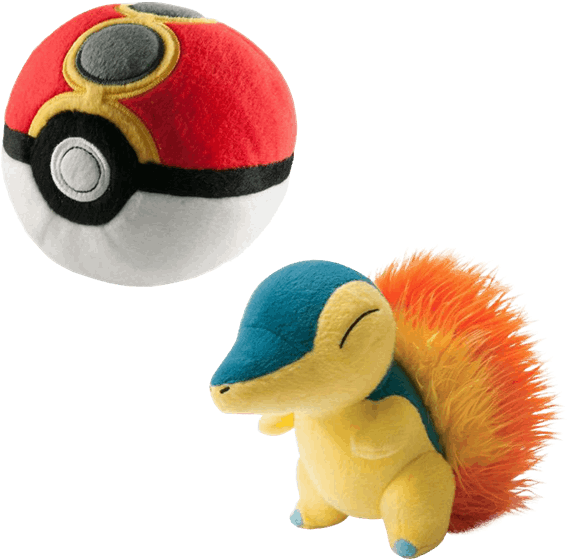 Cyndaquil & Repeat Ball Plush (600x600), Png Download