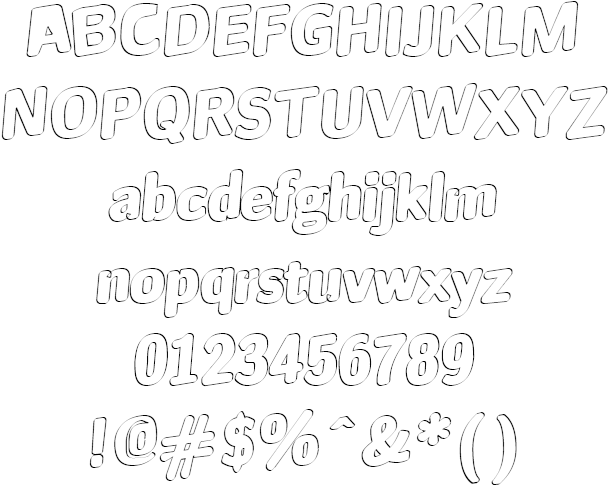 Outline Jinx Example - Calligraphy (613x498), Png Download
