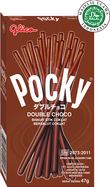 Pocky Double Chocolate - Glico Pocky Double Choco (640x640), Png Download