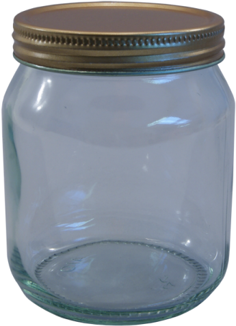 Traditional Honey Jars With Screw On Lids - Lid (550x550), Png Download