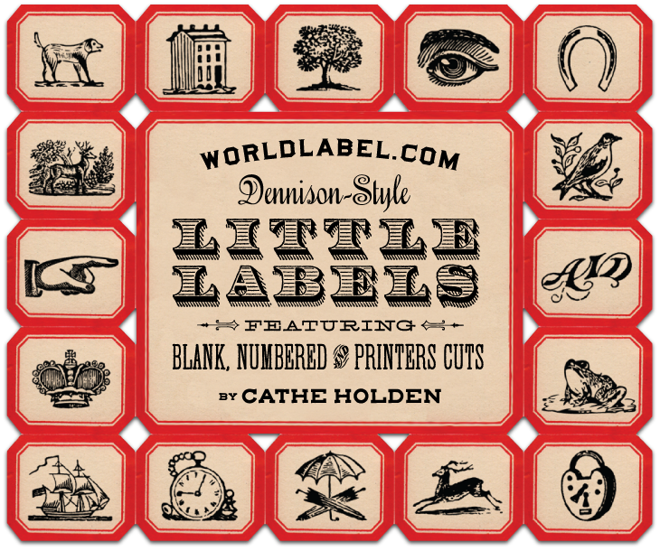 Dennison-style Little Labels - Label (730x610), Png Download