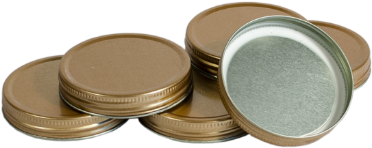 Pack Of 6 Screw On Lids For Honey Jars - Lid (550x550), Png Download