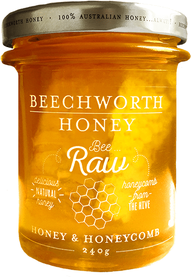 Bee Raw Honeycomb 240g Jar - Raw Honeycomb (600x600), Png Download