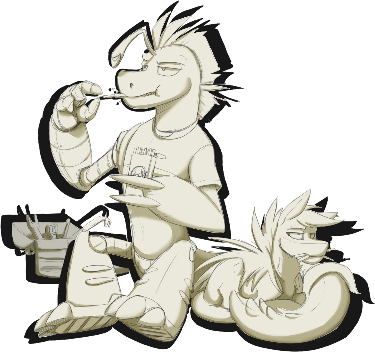 Sketch Com - Pocky Break - Cartoon (1401x1322), Png Download