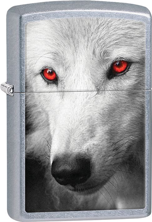 #28877 Wolf With Red Eyes - White Wolf Red Eyes (535x758), Png Download