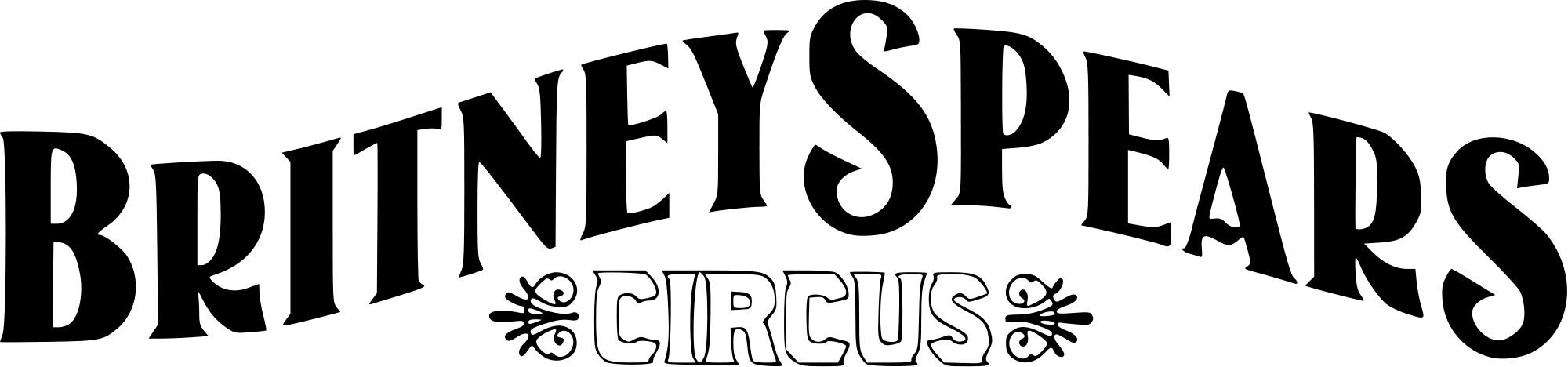 Britney Spears Circus Logo - Britney Spears Circus Logo Png (2000x468), Png Download