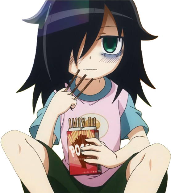 345kib, 700x622, Tomoko Pocky - Томоко Куроки (700x622), Png Download